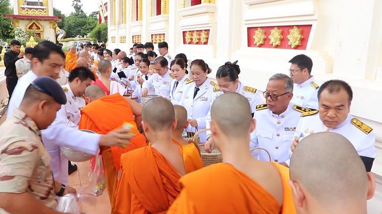 title - ส.ป.ก.ยโสธร ร่วมพิธีบำเพ็ญกุศลและทำบุญตักบาตร ครบ 50 วัน (ปัญญาสมวาร) ถวายเป็นพระกุศลแด่ สมเด็จพระเจ้าลูกเธอ เจ้าฟ้าพัชรกิติยาภา นเรนทิราเทพยวดี กรมหลวงราชสาริณีสิริพัชร มหาวัชรราชธิดา ณ พระอุโบสถ วัดศรีธรรมมาราม (พระอารามหลวง)